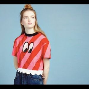 lazy oaf eyes crop sweatshirt